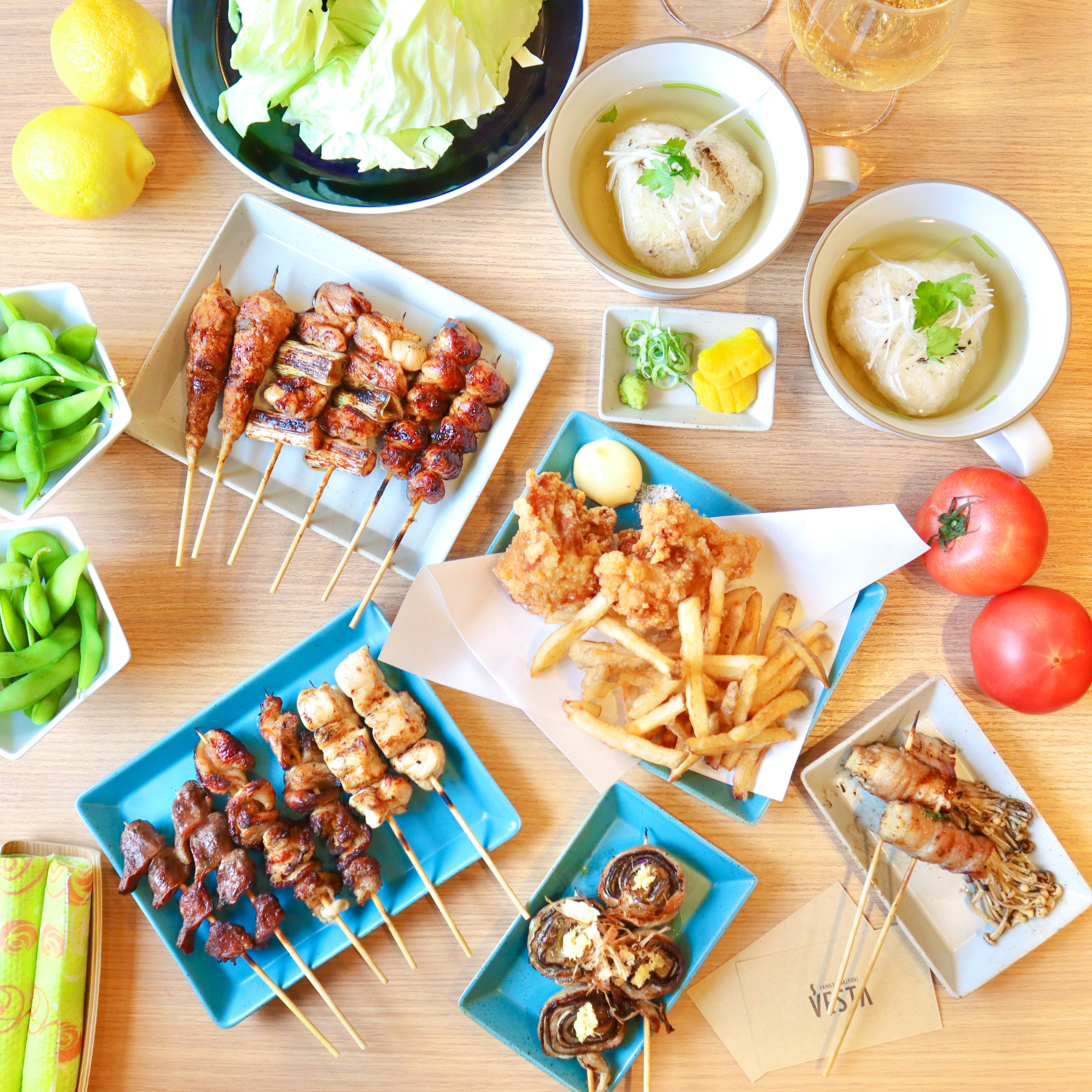 VESTAミニコースのお料理