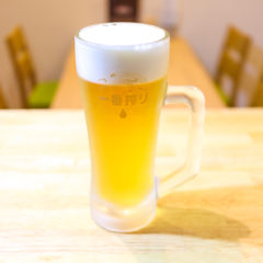 生ビール中