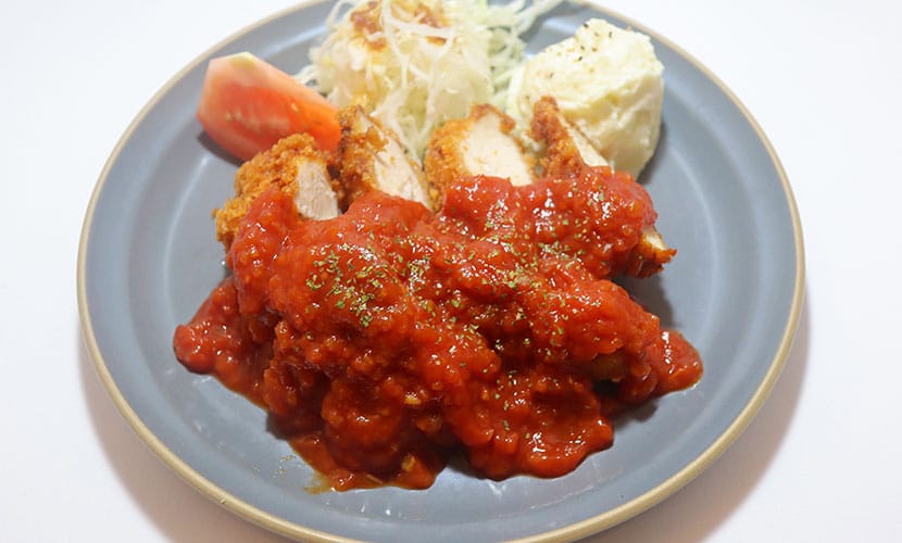 VESTAのトマトソースチキンカツ